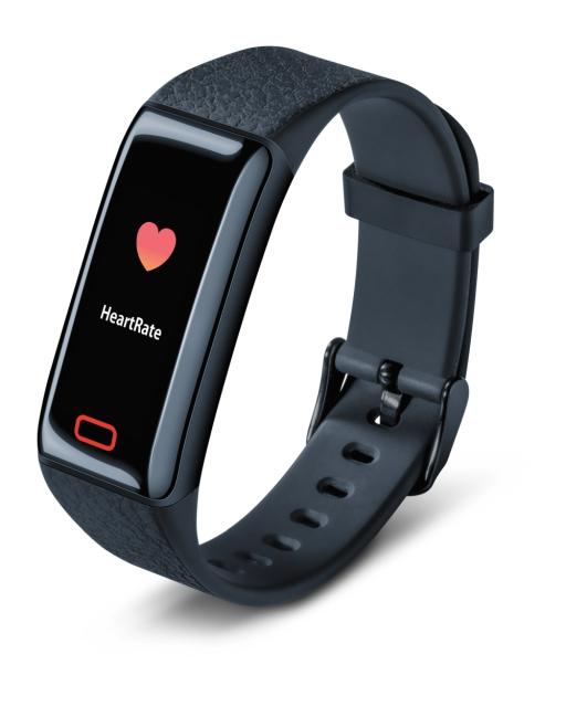Фитнес гривна Beurer AS 98 Pulse Bluetooth activity sensor, Pulse measurement, Notifications via calls, SMS & messages, Colour touchscreen, Activity and sleep tracking, Memory capacity for 30 days/30 nights, Move reminder, Alarm function: vibration a