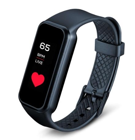 Фитнес гривна Beurer AS 99 Pulse Bluetooth activity sensor, Pulse measurement, Notifications via calls, SMS & messages, touchscreen, Activity and sleep tracking, Memory capacity for 15 days/15 nights, Move reminder / stopwatch, Waterproof, Li-ion bat