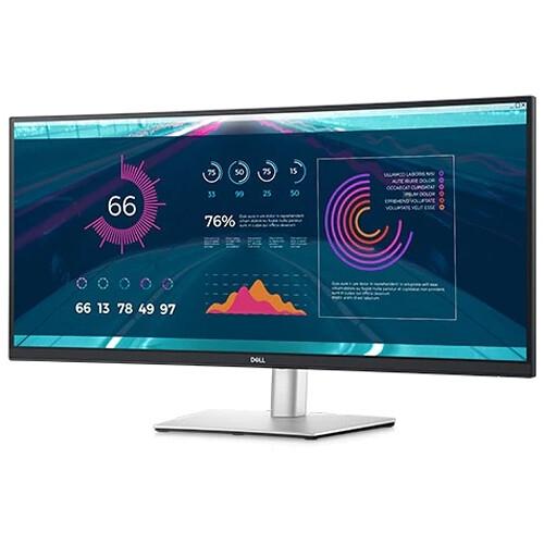 Монитор Dell P3421WM, 34" Curved LED Anti-Glare, IPS 21:9, 5ms, 1000:1, 300 cd/m2, UWQHD 3440x1440, USB-C, HDMI, DP, PbP, PiP, Height Adjustable, Tilt, Swivel, Black