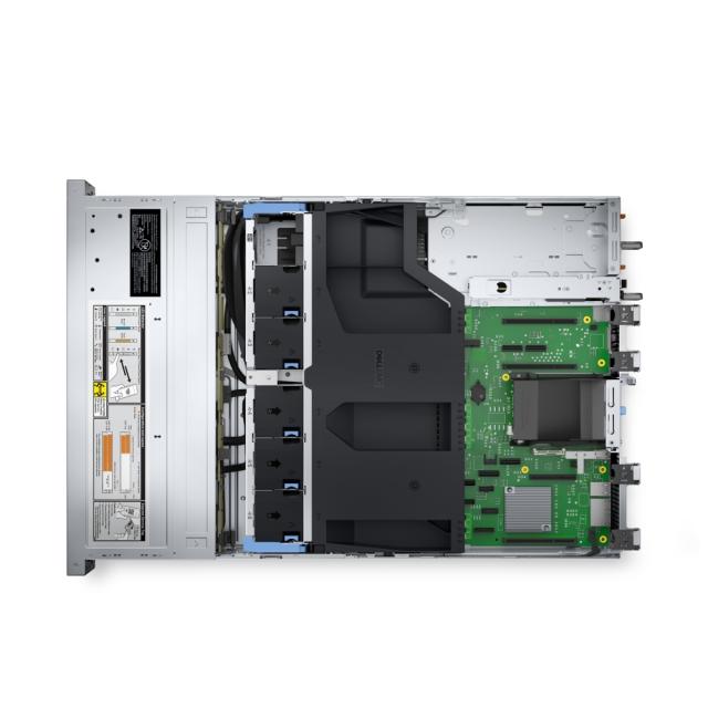 Сървър Dell PowerEdge R550, Chassis 8 x 3.5", Intel Xeon Silver 4309Y, 16GB, 1x480GB SSD, No Rails, Bezel, No NIC, Front PERC H755 Front Load, iDRAC9 Enterprise 15G, Redundant 800W, 3Y Basic Onsite