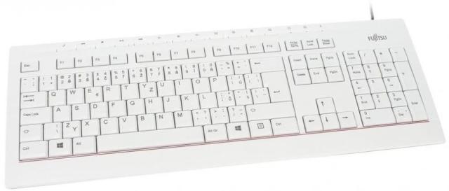 Клавиатура Fujitsu KB521, USB, бяла
