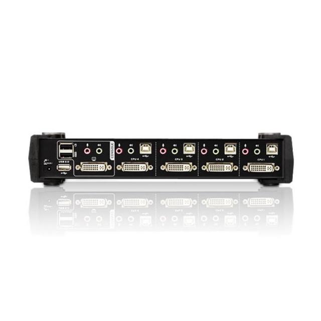 KVMP превключвател, ATEN CS1764A-AT, 4-портов, USB, DVI, Audio