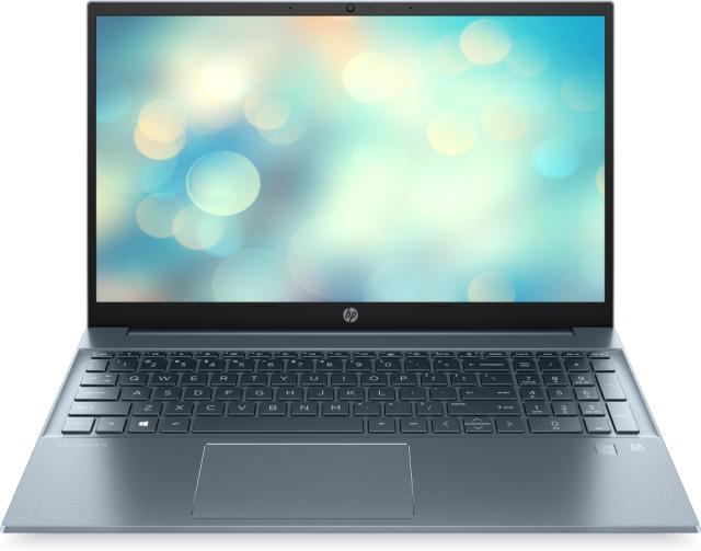 Лаптоп HP Pavilion 15-eh2008nu Fog Blue, Ryzen 5-5625U (2.3Ghz, up to 4.3Ghz/16MB/6C), 15.6" FHD IPS AG, 16GB 3200MHz 2DIMM, 512GB PCIe SSD, WiFi a/c 2x2 + BT 5, FPR, no SD Reader, Backlit Kbd, 3C Batt, Free DOS
