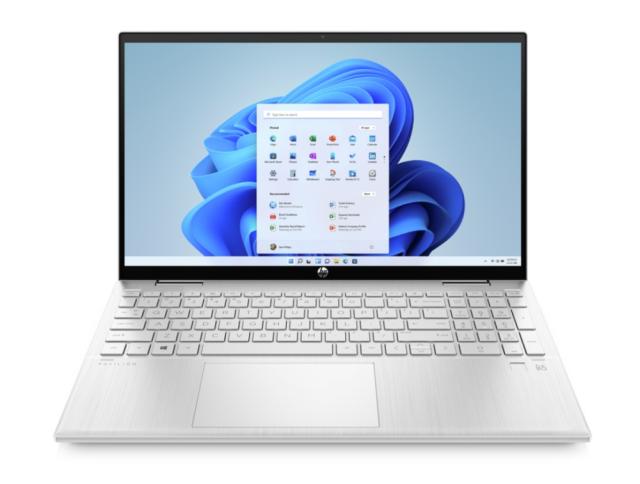 Лаптоп HP Pavilion x360 15-er1003nu Natural Silver, Core i5-1235U(up to 4.4GH/12MB/10C), 15.6" FHD AG IPS Touch + WebCam, 16GB 3200Mhz 2DIMM, 512MB PCIe SSD, WiFI a/x + BT 5.2, FPR, 3C Batt, Win 11 Home