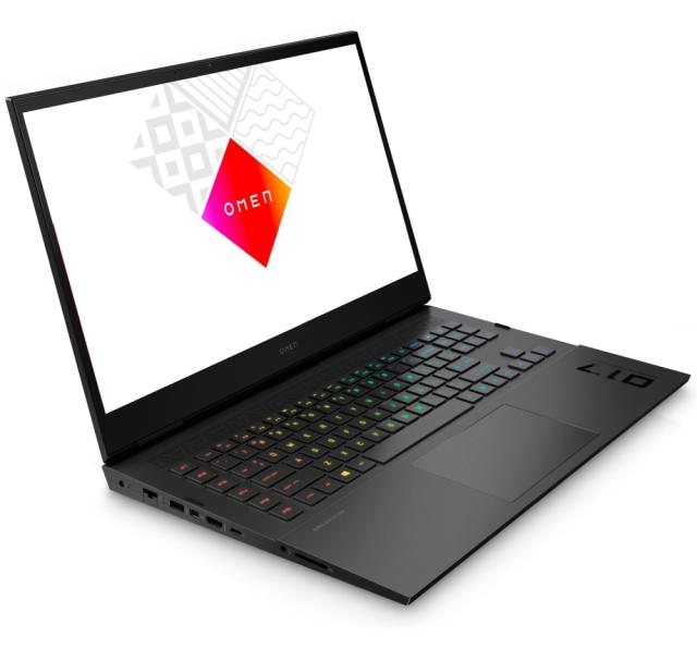 Лаптоп HP Omen 17-ck1011nu Shadow Black, Core i7-12700H(up to 4.7GH/24MB/14C), 17.3" QHD AG IPS 300nits 165Hz, 32GB 4800Mhz 2DIMM, 1TB PCIe SSD, NVIDIA GeForce RTX 3070Ti 8GB, WiFi AX211 6E+BT5.3, Backlit Kbd, 6C Batt Long Life, Free DOS