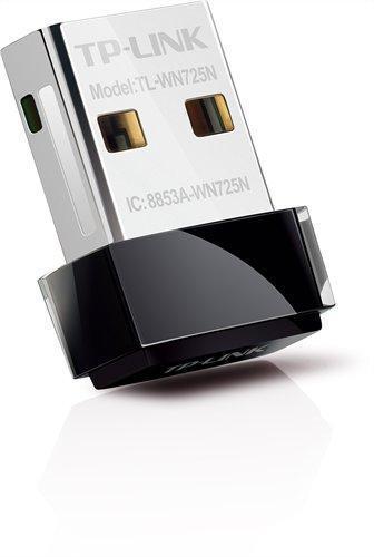 Безжичен Wireless Nano адаптер TP LINK TL-WN725N, 2.4Ghz, 802.11n/g/b, USB 2.0