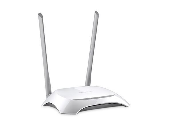 Рутер TP-Link TL-WR840N, Wireless N, 300Mbps, 2.4GHz (300 Mbps), 4x LAN 100, 1x WAN 100, 2x външни антени