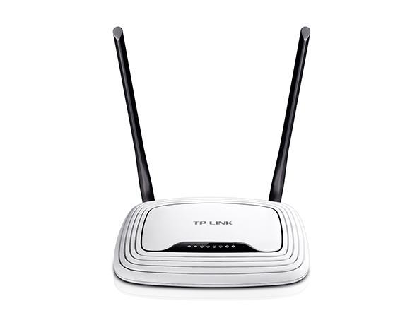 Рутер TP-Link TL-WR841N, Wireless N, 300Mbps, 2.4GHz (300 Mbps), 4 x LAN 100, 1 x WAN 100, 2x външни антени