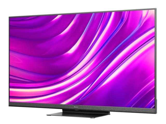 Телевизор Hisense 55" U8HQ, 4K Ultra HD 3840x2160, ULED, FALD, Quantum Dot, 120Hz, IPS, HDR 10+, HLG, Dolby Vision IQ, Dolby Atmos, Smart TV, WiFi 5GHz, WiFi Direct, BT, Anyview Cast, 4xHDMI, 2xUSB, LAN, CI+, DVB-T2/C/S2, Black