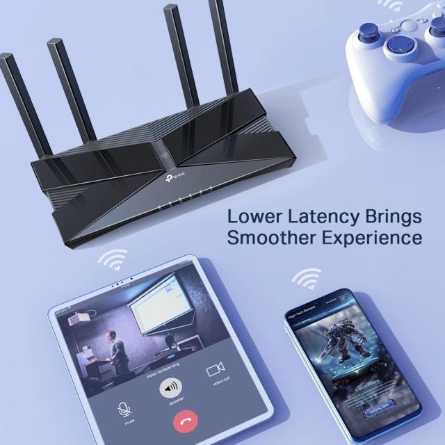 Рутер TP-Link Archer AX50 AX3000 Wi-Fi 6, 2.4GHz (574 Mbps) / 5GHz (2402 Mbps), 4x LAN1000Mbps, 1x WAN1000, 1x USB 3.0