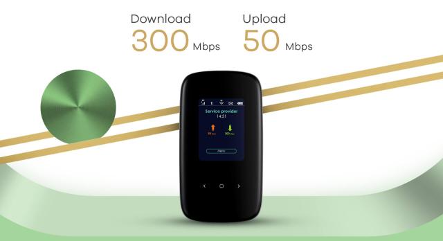 Рутер ZyXEL LTE2566-M634, LTE(3G/4G), преносим, 300Mbps, 2.4GHz/ 5GHz, Wireless AC, 3FF/Micro SIM, USB