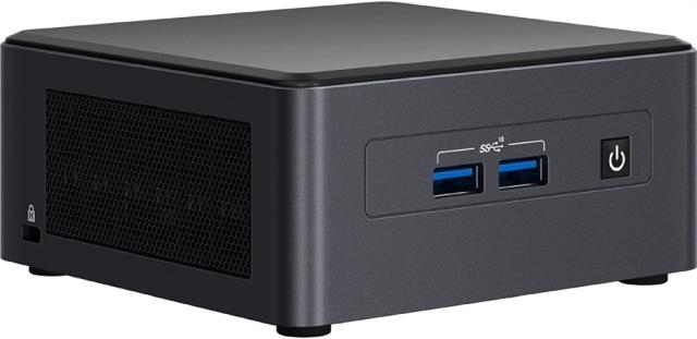 PC система Intel NUC 11 Pro Kit NUC11TNHi3, EU cord, i3 Processor with UHD graphics, dual M.2 slot, 2.5" SATA slot, 2xHDMI, 2x Thunderbolt 4 (USB-C+DP)