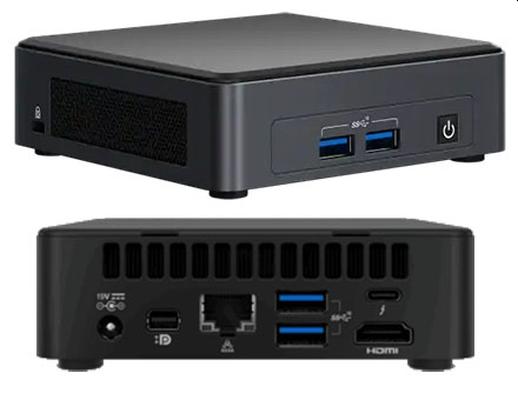 Компютър Barebone Intel NUC 11 Pro Kit NUC11TNKi7, Tiger Lake Intel Core i7 1165G7 4C (2.8/4.7 GHz), 2x SO-DIMM DDR4, 2x M.2 Slot, LAN, WI-FI, Bluetooth, 3x USB 3.2