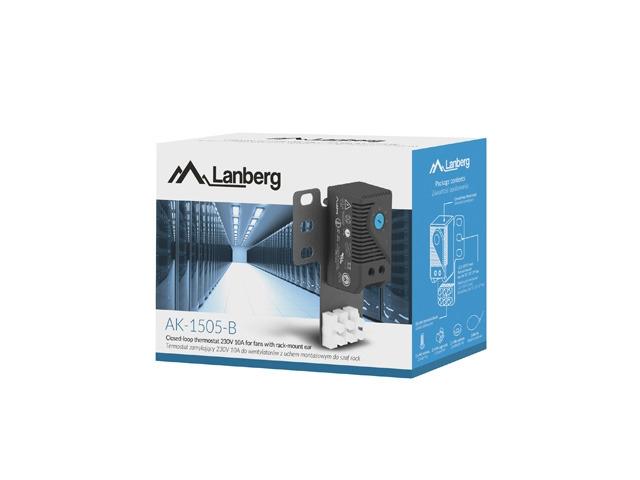 Аксесоар Lanberg closed-loop thermostat 19" 10A with ear terminal block, black