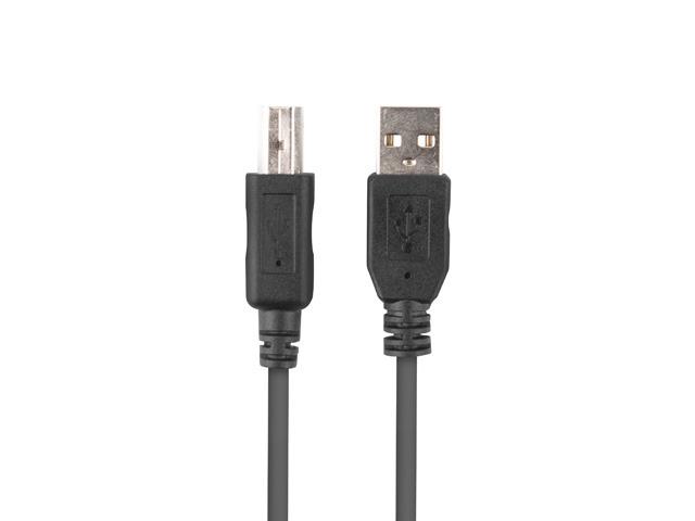 Кабел Lanberg Cable USB-A(M)->USB-B(M) 2.0 Ferrite 1M Box Black