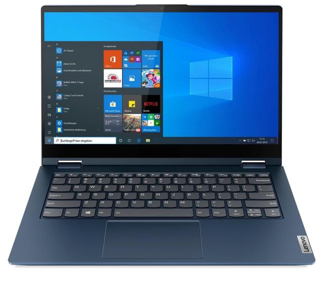 Лаптоп Lenovo ThinkBook 14s Yoga G2 Intel Core i5-1235U (up to 4.4GHz, 12MB), 16GB (8+8) DDR4 3200MHz, 512GB SSD, 14" FHD (1920x1080) IPS AG, Touch, Intel Iris Xe Graphics, WLAN, BT, FHD 1080p Cam, Backlit KB, FPR, Pen, 4 cell, Abyss Blue, Win11Pro, 
