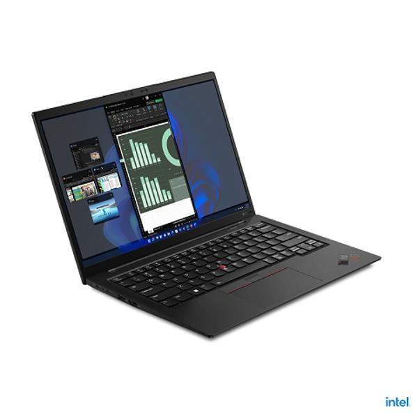 Лаптоп Lenovo ThinkPad X1 Carbon G10 Intel Core i7-1255U ( up to 4.7GHz, 12MB), 16GB LPDDR5 5200MHz, 1TB SSD, 14" WQUXGA (3840x2400) IPS Glossy, Intel Iris Xe Graphics, WLAN, BT, WWAN, IR&1080p Cam, Black, Win 11 Pro