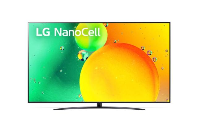Телевизор LG 86NANO763QA, 86" 4K IPS HDR Smart Nano Cell TV, 3840x2160, Pure Colors, DVB-T2/C/S2, Active HDR ,HDR 10 PRO, webOS Smart TV, ThinQ AI, NVIDIA GeForce, HGiG, WiFi, Clear Voice Pro, Bluetooth 5.0, Miracast / AirPlay2, One Pole stand, Black