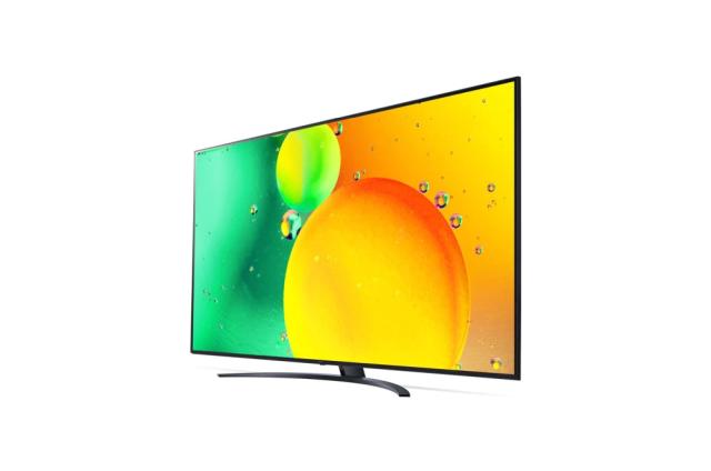Телевизор LG 86NANO763QA, 86" 4K IPS HDR Smart Nano Cell TV, 3840x2160, Pure Colors, DVB-T2/C/S2, Active HDR ,HDR 10 PRO, webOS Smart TV, ThinQ AI, NVIDIA GeForce, HGiG, WiFi, Clear Voice Pro, Bluetooth 5.0, Miracast / AirPlay2, One Pole stand, Black
