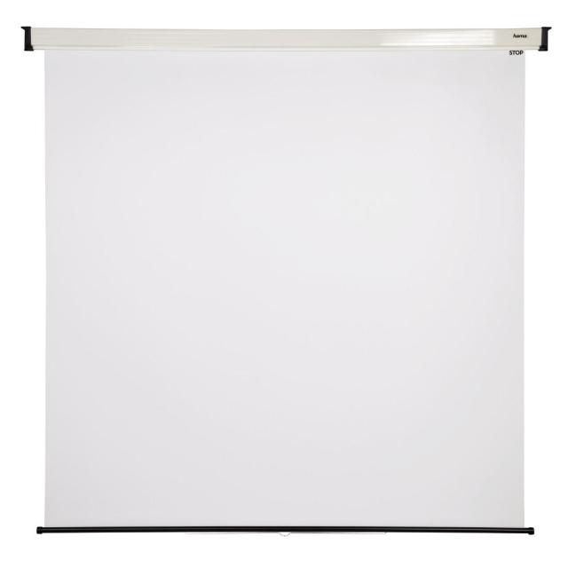 Проекторен екран за стена HAMA 18747, 111.42" (283.0 cm), 200 x 200, 1:1