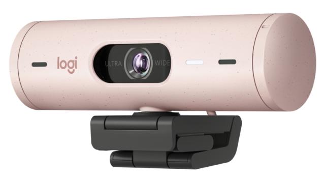 Уеб камера Logitech Brio 500 Rose EMEA28, микрофон, Full HD, HDR, 4x Digital zoom, Auto Focus, USB-C