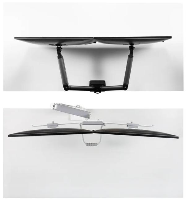 Стойка Neomounts by NewStar Screen Desk Mount 2 screens (topfix clamp & grommet), White
