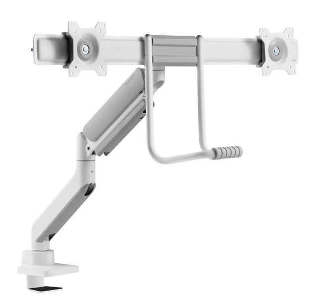 Стойка Neomounts by NewStar Screen Desk Mount 2 screens (topfix clamp & grommet), White