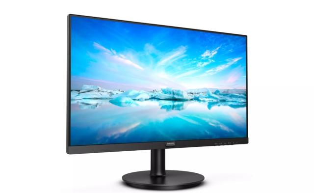 Монитор Philips 220V8L5/00, 21.5" VA WLED, 1920x1080@60Hz, 4ms GtG, 250ms cd/m2, 3000:1, Mega Infinity DCR, FlickerFree, Low Blue Mode, Tilt, D-SUB, DVI