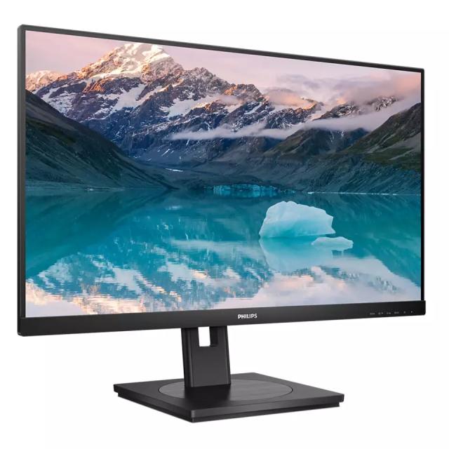 Монитор Philips 242S9JML, 23.8" VA WLED, 1920x1080@75Hz, 4ms GtG, 300cd m/2, 3000:1, DCR 50M:1, Adaptive sync, FlickerFree, Low Blue Light, 2Wx2, Tilt, Height Adjust, Pivot, Swivel, D-SUB, DVI, HDMI, DP, USB hub