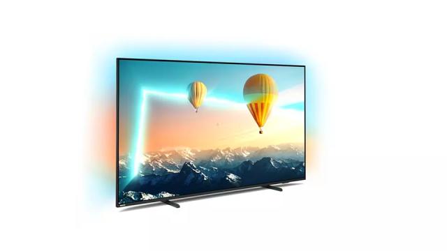 Телевизор Philips 55PUS8007/12, 55" UHD 4K LED 3840x2160, DVB-T/T2/T2-HD/C/S/S2, Ambilight 3, HDR10+, HLG, Android 11, Dolby Vision, Dolby Atmos, Pixel Precise UHD, 60Hz, BT 5.0, HDMI 2.1 VRR, ARC, USB, Cl+, 802.11n, Lan, 20W RMS, Borderless design, 