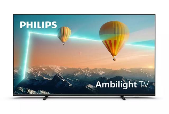 Телевизор Philips 65PUS8007/12, 65" UHD 4K LED 3840x2160, DVB-T/T2/T2-HD/C/S/S2, Ambilight 3, HDR10+, HLG, Android 11, Dolby Vision, Dolby Atmos, Pixel Precise UHD, 60Hz, BT 5.0, HDMI, VRR, ARC, USB, Cl+, 802.11n, Lan, 20W RMS, Black