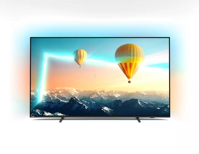 Телевизор Philips 65PUS8007/12, 65" UHD 4K LED 3840x2160, DVB-T/T2/T2-HD/C/S/S2, Ambilight 3, HDR10+, HLG, Android 11, Dolby Vision, Dolby Atmos, Pixel Precise UHD, 60Hz, BT 5.0, HDMI, VRR, ARC, USB, Cl+, 802.11n, Lan, 20W RMS, Black