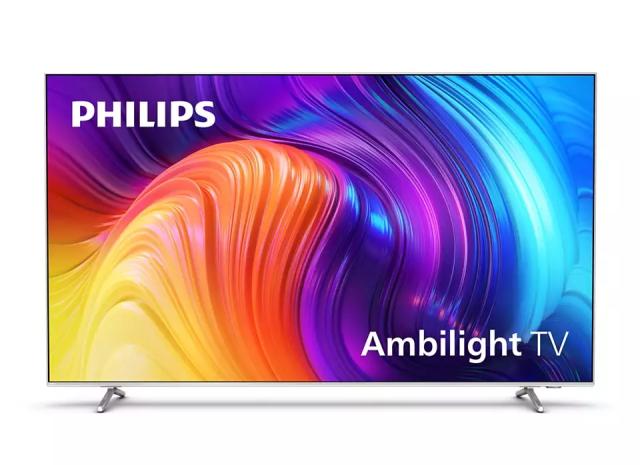 Телевизор Philips 86PUS8807/12, 86" THE ONE, UHD 4K DLED 3840x2160, DVB-T/T2/T2-HD/C/S/S2, Ambilight+Hue, HDR10+, HLG, Android 11, Dolby Vision, Atmos, P5 Perfect Picture, 120Hz, BT 5.0, HDMI 2.1, 90% DCI Color Gamut, VRR, FreeSync, ARC, USB, Cl+, 80
