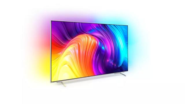 Телевизор Philips 86PUS8807/12, 86" THE ONE, UHD 4K DLED 3840x2160, DVB-T/T2/T2-HD/C/S/S2, Ambilight+Hue, HDR10+, HLG, Android 11, Dolby Vision, Atmos, P5 Perfect Picture, 120Hz, BT 5.0, HDMI 2.1, 90% DCI Color Gamut, VRR, FreeSync, ARC, USB, Cl+, 80