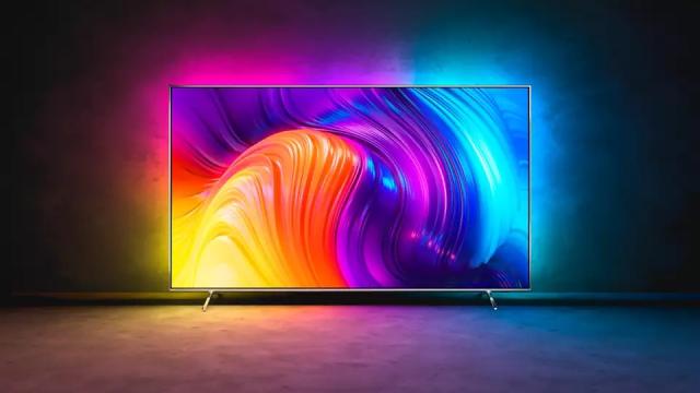 Телевизор Philips 86PUS8807/12, 86" THE ONE, UHD 4K DLED 3840x2160, DVB-T/T2/T2-HD/C/S/S2, Ambilight+Hue, HDR10+, HLG, Android 11, Dolby Vision, Atmos, P5 Perfect Picture, 120Hz, BT 5.0, HDMI 2.1, 90% DCI Color Gamut, VRR, FreeSync, ARC, USB, Cl+, 80