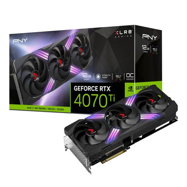 Видео карта PNY GEFORCE RTX 4070Ti 12GB XLR8 Gaming VERTO Overclocked Edition