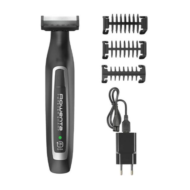 Машинка за подстригване Rowenta TN6000F5,  Hybrid Forever Sharp black, beard, waterproof 3-in-1, self-sharpening blades, 100% stainless steel, 120min autonomy, charging time 1h30min, 3 combs, cleaning brush & oil