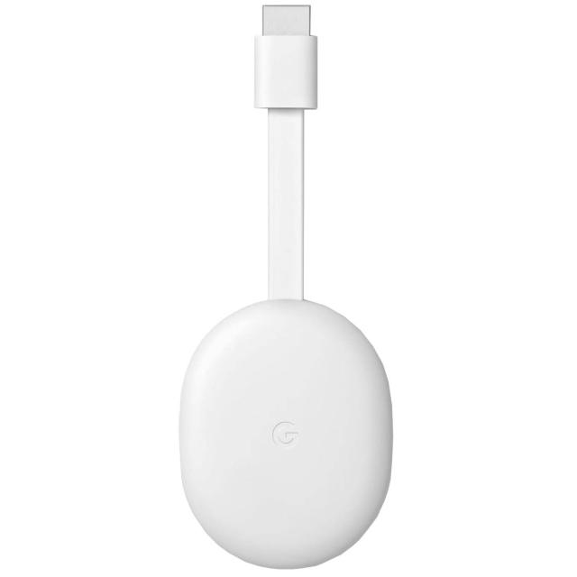 Мултимедиен плеър Google Chromecast with Google TV, HDMI, 4K, Бял