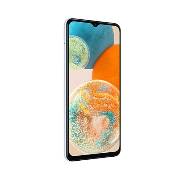 Мобилен телефон Samsung SM-A236 GALAXY A23 5G 128 GB, Octa-Core (4x2.4 GHz, 4x1.9 GHz), 4 GB RAM, 6.6" 1080x2408 90 Hz, 50.0 MP + 5.0 MP + 2.0 MP + 2.0 MP + 8.0 Selfie, 5000 mAh, Dual SIM, Light Blue