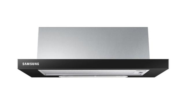 Аспиратор Samsung NK24M1030IB/UR, Hood with washable aluminum filter,  60cm, Energy Efficiency Class C, Number of Motors - 1, Noise Level - 71 dBA, Type of controls - Push button, Black