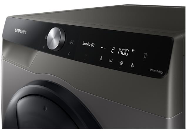 Пералня Samsung WW90T754DBX/S7,  Washing Machine, 9kg, 1400 rpm,  Energy Efficiency A, Add Wash, Eco Bubble, QuickDrive, Super Speed,Hygiene Steam, VRT Plus, Drum Clean, AI Control, Spin Efficiency B, Inox