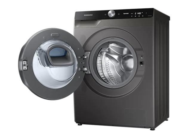 Пералня със сушилня Samsung WD90T754DBX/S7, Washing Machine/Dryer, 9/6 kg, 1400rpm, Energy Efficiency B/E, Spin Efficiency B, Add Wash, Eco Bubble, Bubble Soak, QuickDrive, Air Wash, Hygiene Steam, AI Control, Platinum Silver,Black door