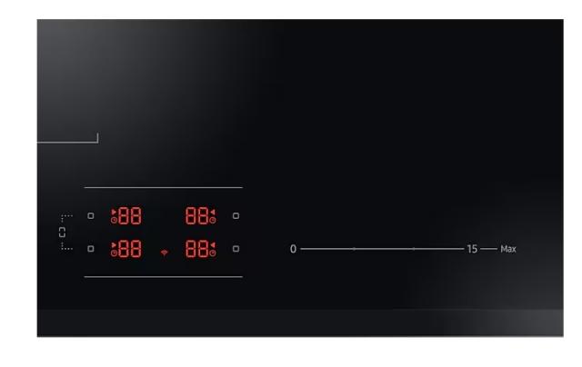 Керамичен плот Samsung NZ64B6056GK/U2, Induction Cooktop, Flex Zone Plus and Wi-Fi, LED Display