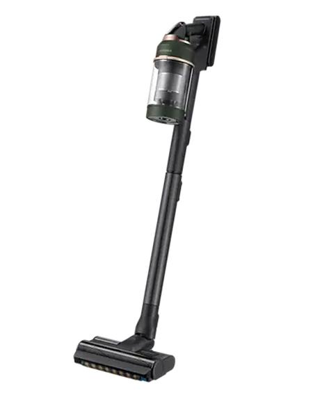 Прахосмукачка Samsung VS20A95943N/GE, Wireless vacuum cleaner with All-in-one Clean Station, Bespoke Complete Extra, Suction power 210W, Dual Brush, Slim Brush, Pet Brush, Black chrome/Forest green