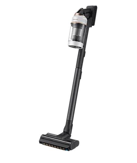 Прахосмукачка Samsung VS20A95823W/GE, Wireless vacuum cleaner with All-in-one Clean Station, Bespoke Jet One Pet, Suction power 210W, Dual Brush, Pet Brush, Black chrome/Cloudy white