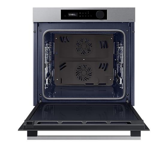 Фурна Samsung NV7B5645TAS/U2, Built-in oven with Dual Cook and Natural Steam, Bespoke Design, Air Sous Vide Function, 76 l, Class A+, SmartThings App, WiFi, Stainless steel