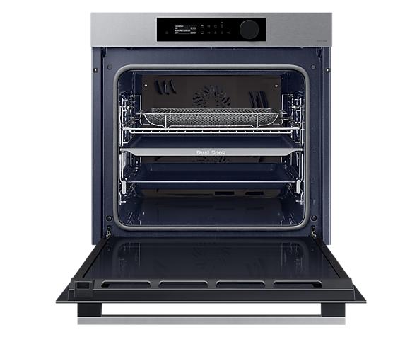 Фурна Samsung NV7B5645TAS/U2, Built-in oven with Dual Cook and Natural Steam, Bespoke Design, Air Sous Vide Function, 76 l, Class A+, SmartThings App, WiFi, Stainless steel
