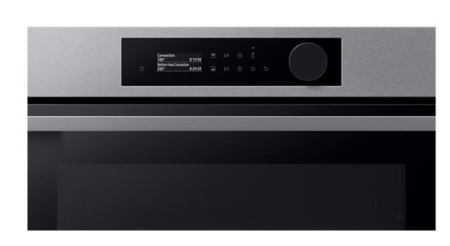 Фурна Samsung NV7B5645TAS/U2, Built-in oven with Dual Cook and Natural Steam, Bespoke Design, Air Sous Vide Function, 76 l, Class A+, SmartThings App, WiFi, Stainless steel