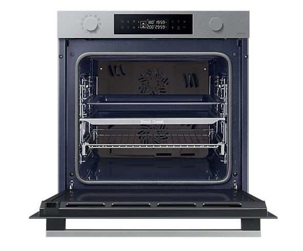 Фурна Samsung NV7B4445VAS/U2, Electric Oven with Dual Cook and Natural Steam, Bespoke Design, Air Sous Vide Function, 76 l, Catalysis, Class A+, LED display, Stainless steel