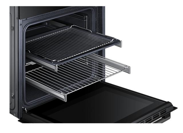 Фурна Samsung NV68R5520CB/OL, Electric Oven with Dual Cook, 68 l, Steam cleaning, Class A, LED display, Black
